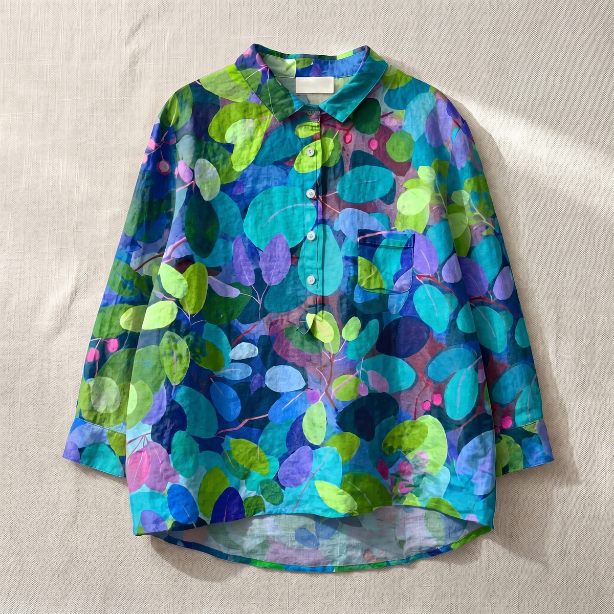 Leichte Damenbluse mit Blumenmuster – atmungsaktives Oberteil im Relaxed Fit