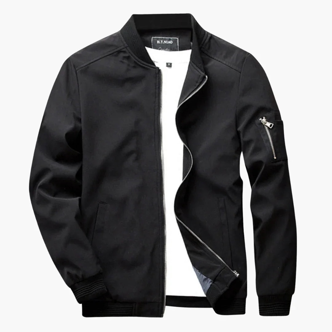 Leichte Herren-Bomberjacke im Slim Fit für Frühling und Sommer