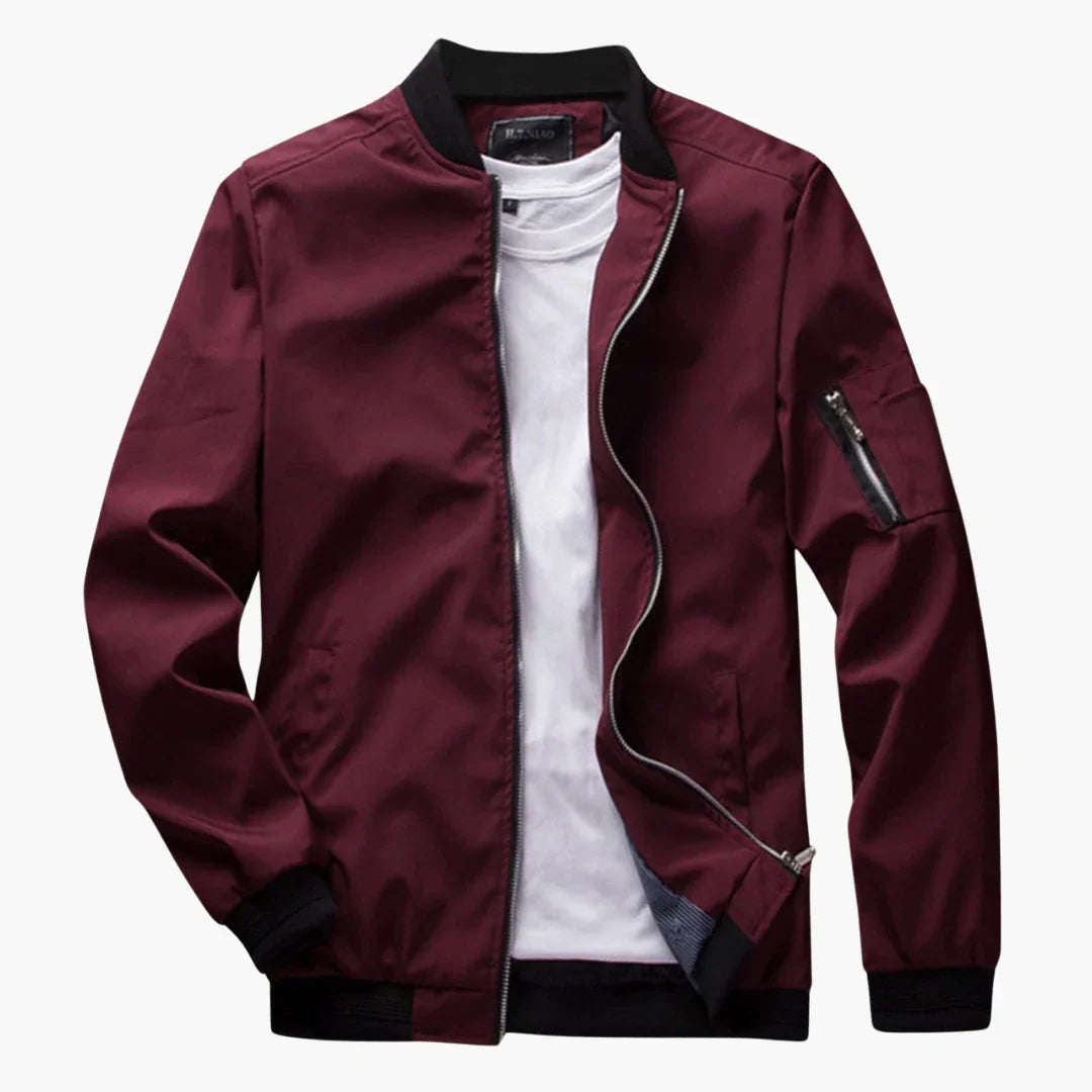 Leichte Herren-Bomberjacke im Slim Fit für Frühling und Sommer