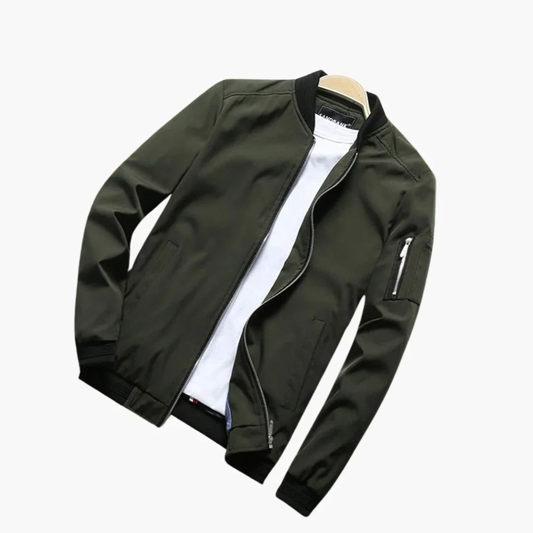 Leichte Herren-Bomberjacke im Slim Fit für Frühling und Sommer