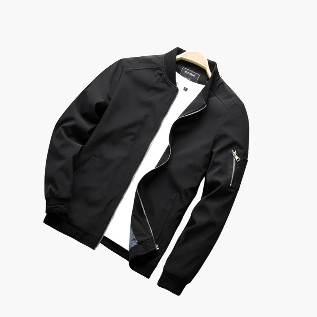 Leichte Herren-Bomberjacke im Slim Fit für Frühling und Sommer