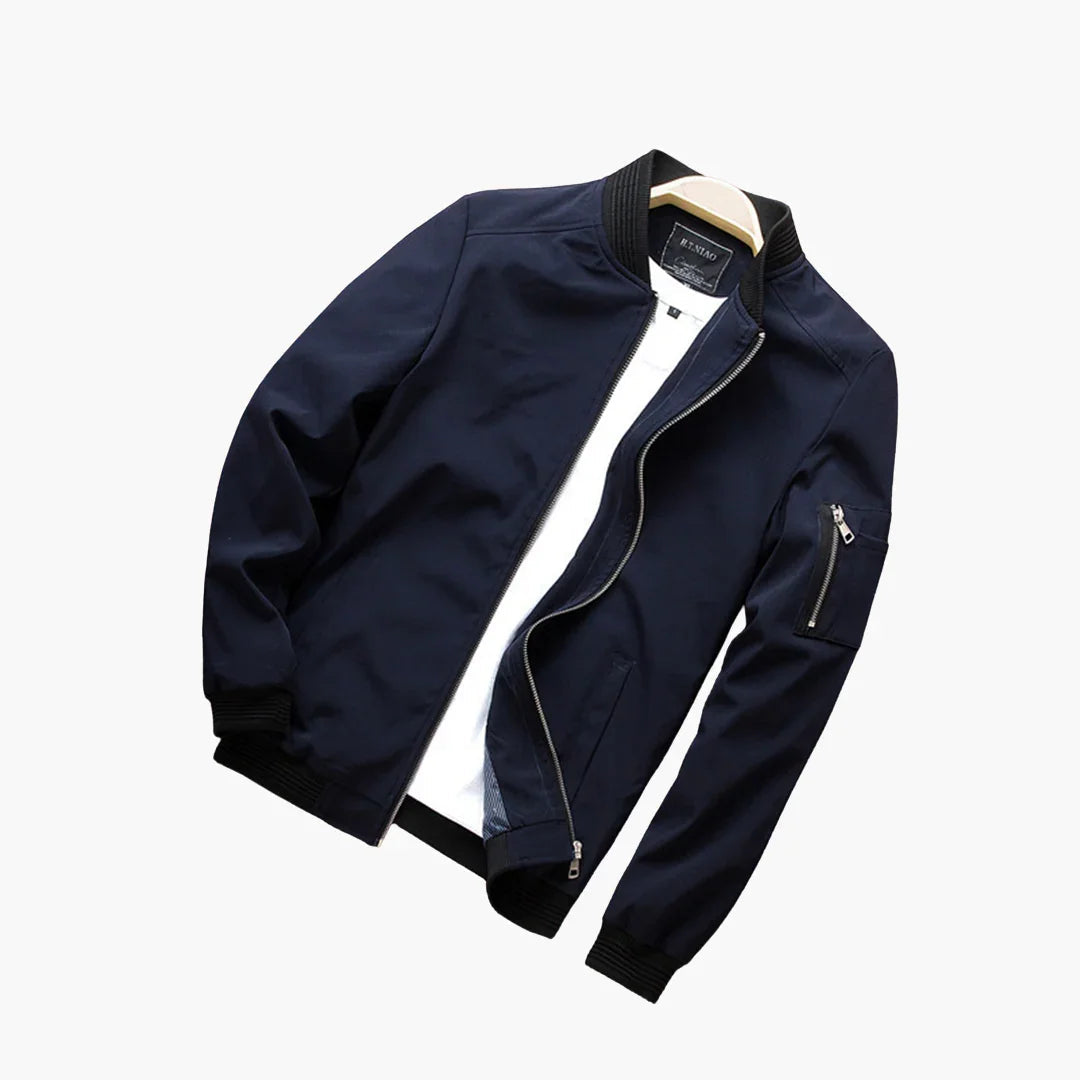 Leichte Herren-Bomberjacke im Slim Fit für Frühling und Sommer