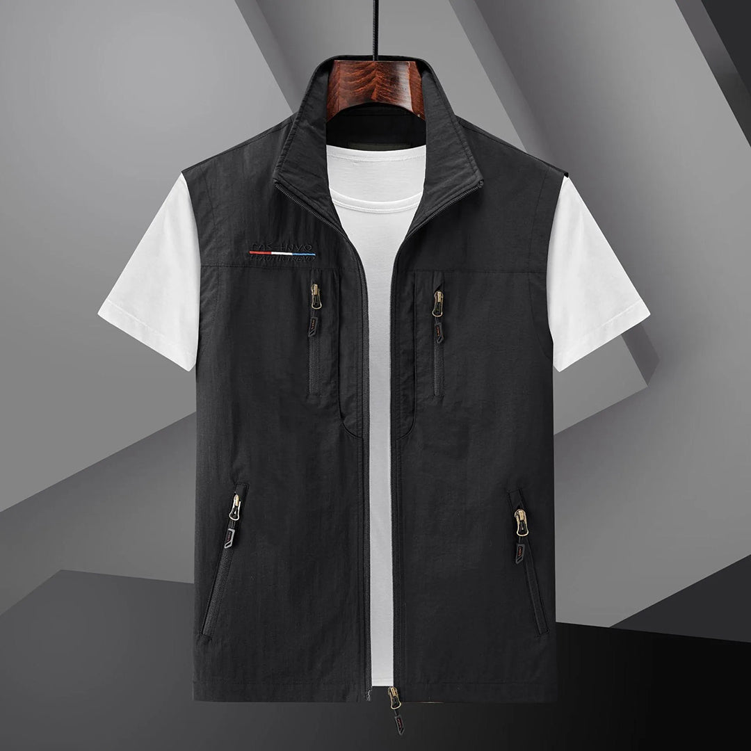 Leichte Outdoor-Weste für Herren mit mehreren Taschen