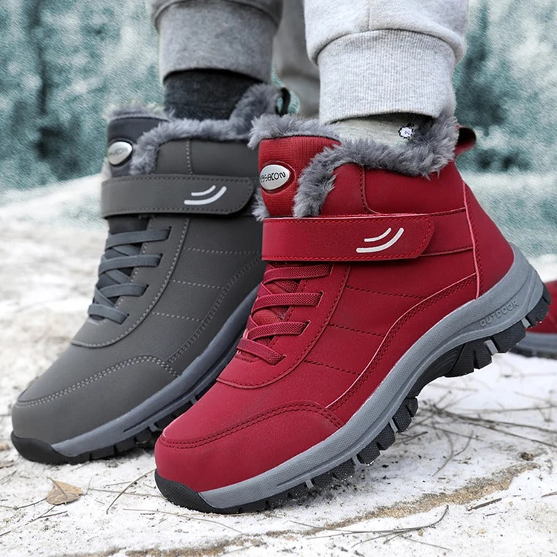 Leichte Schneestiefel für Damen mit Fell