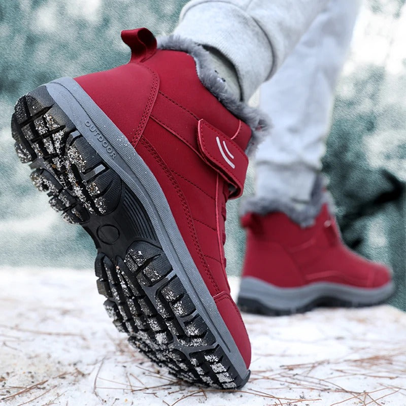 Leichte Schneestiefel für Damen mit Fell