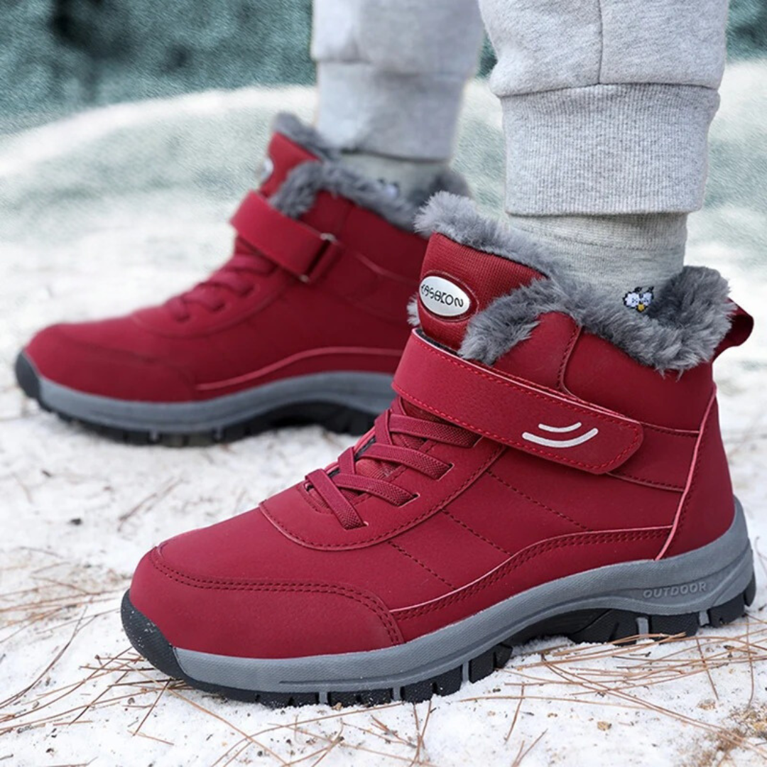 Leichte Schneestiefel für Damen mit Fell