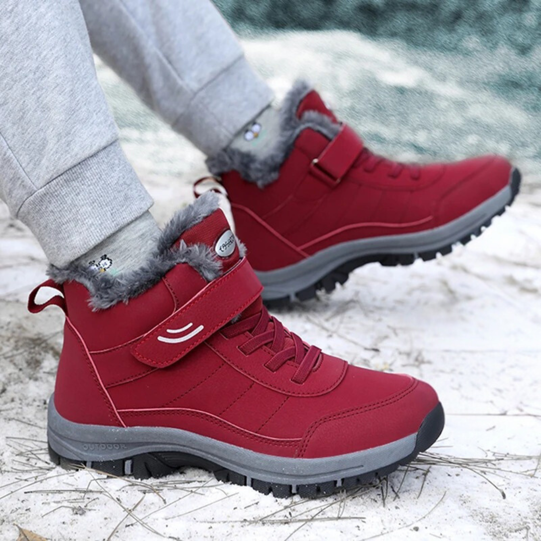 Leichte Schneestiefel für Damen mit Fell