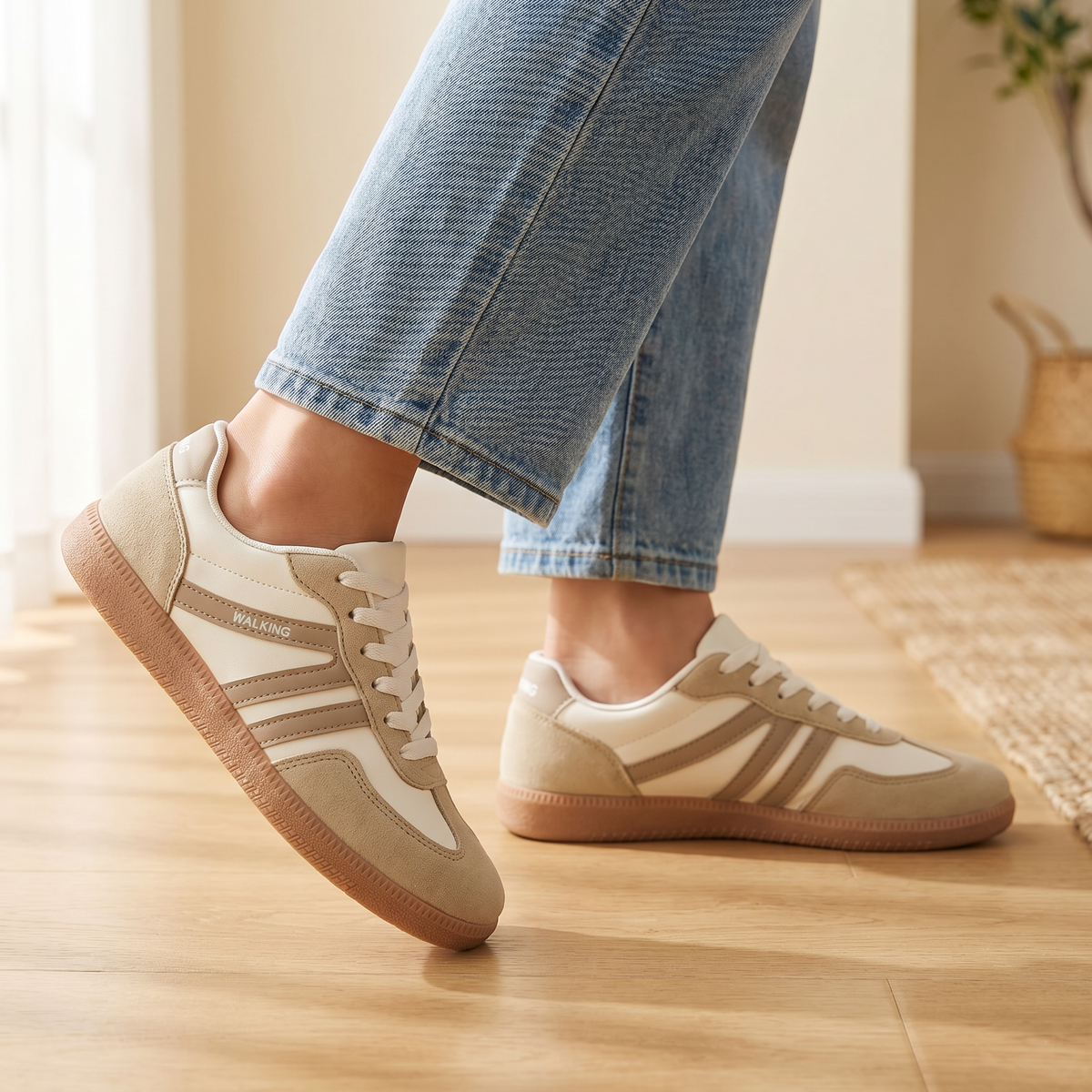 Leichte Slip-On-Sneaker für Damen | Bequeme Walking-Schuhe für den Alltag