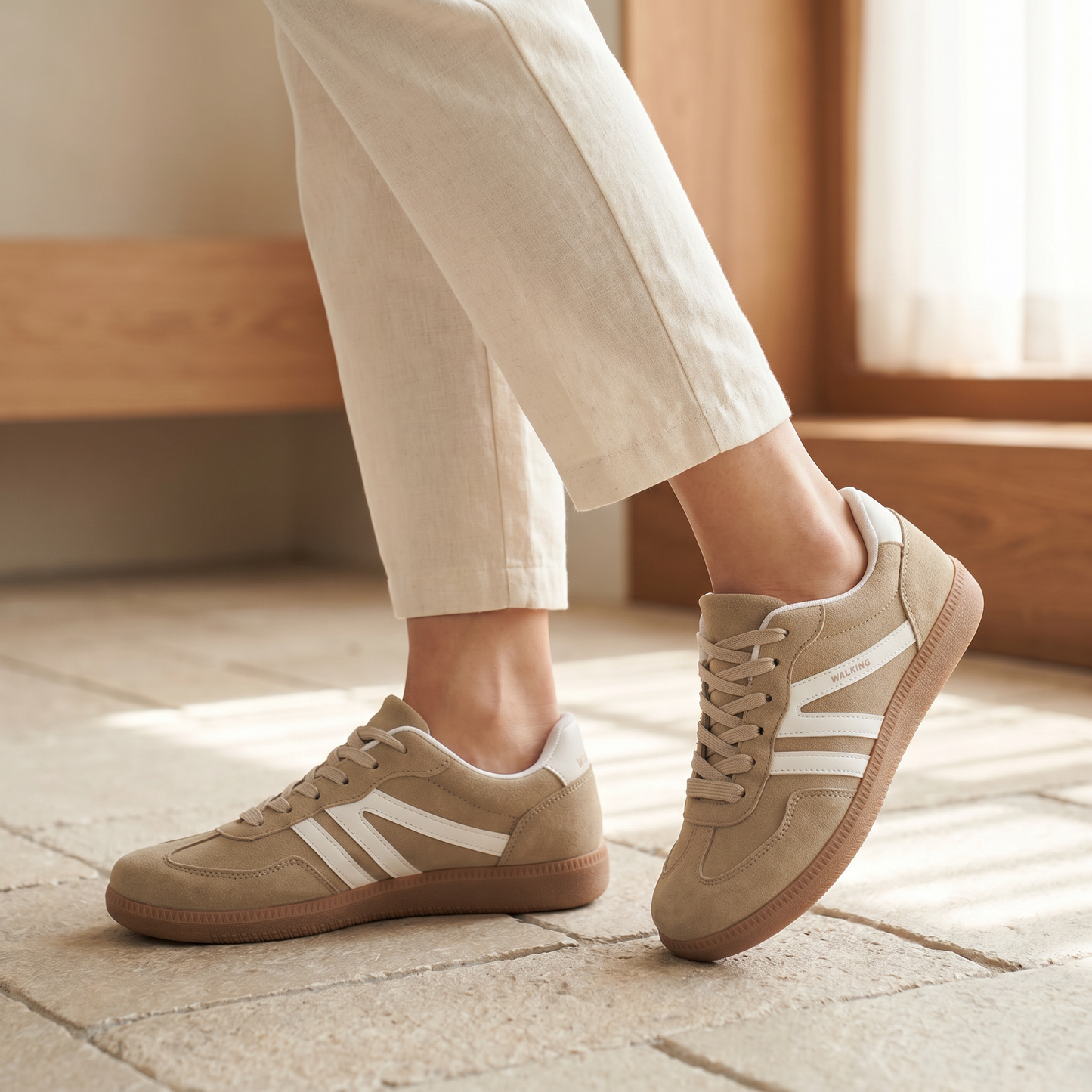 Leichte Slip-On-Sneaker für Damen | Bequeme Walking-Schuhe für den Alltag