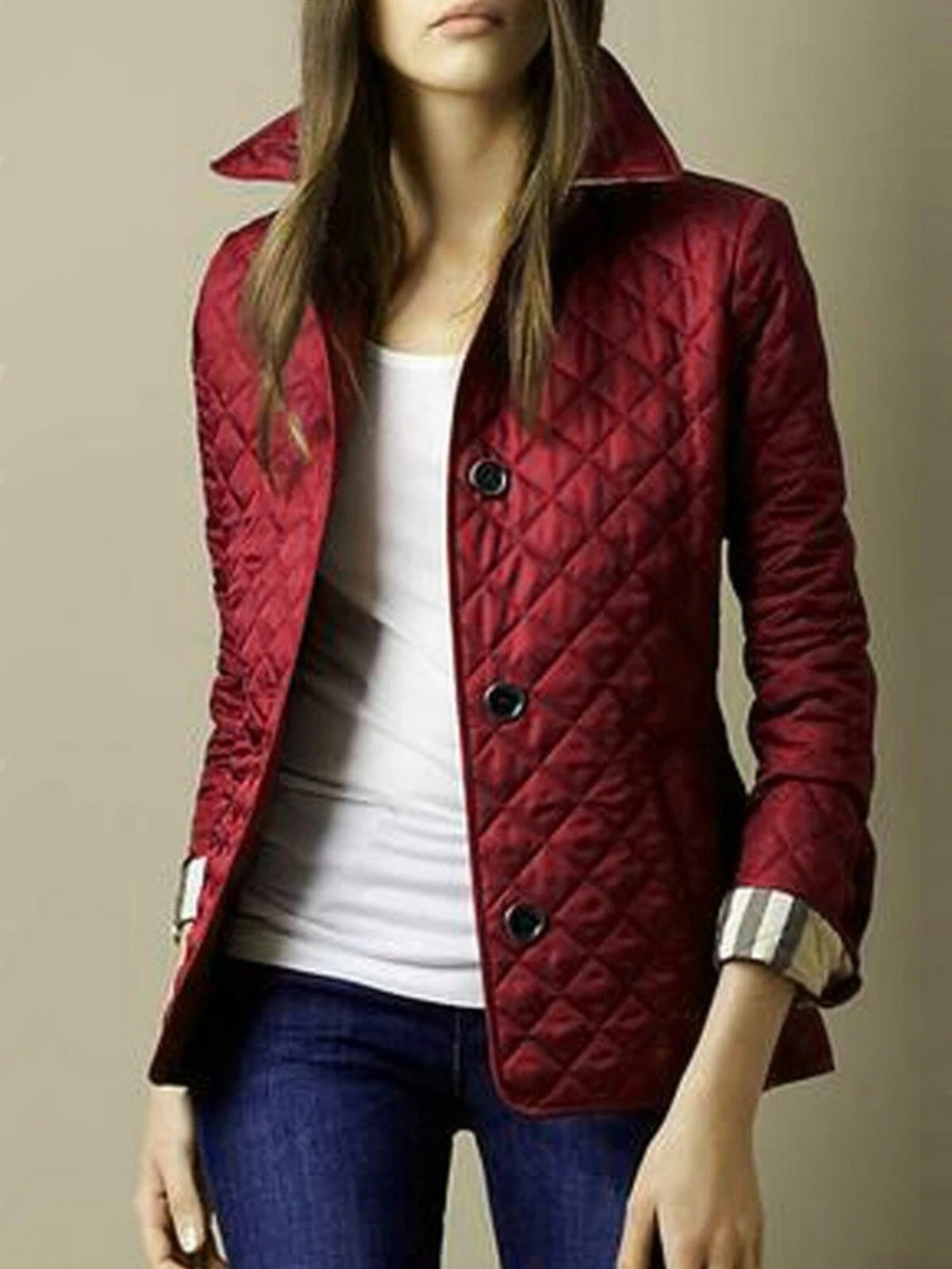 Leichte Steppjacke mit Druckknöpfen