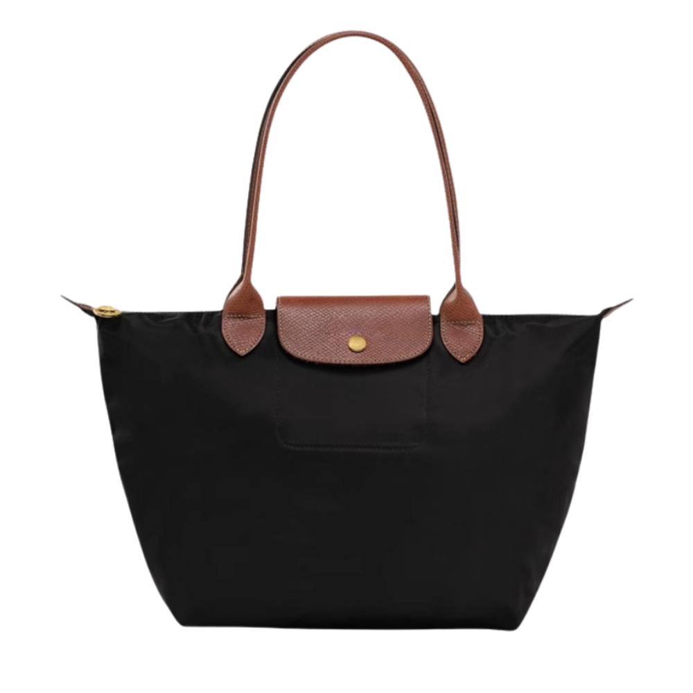 Leichte und praktische Handtasche aus Nylon und Leder für den Alltag