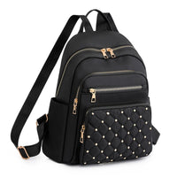 Leichter, wasserabweisender Nylon-Rucksack für Damen für Reisen und Schule