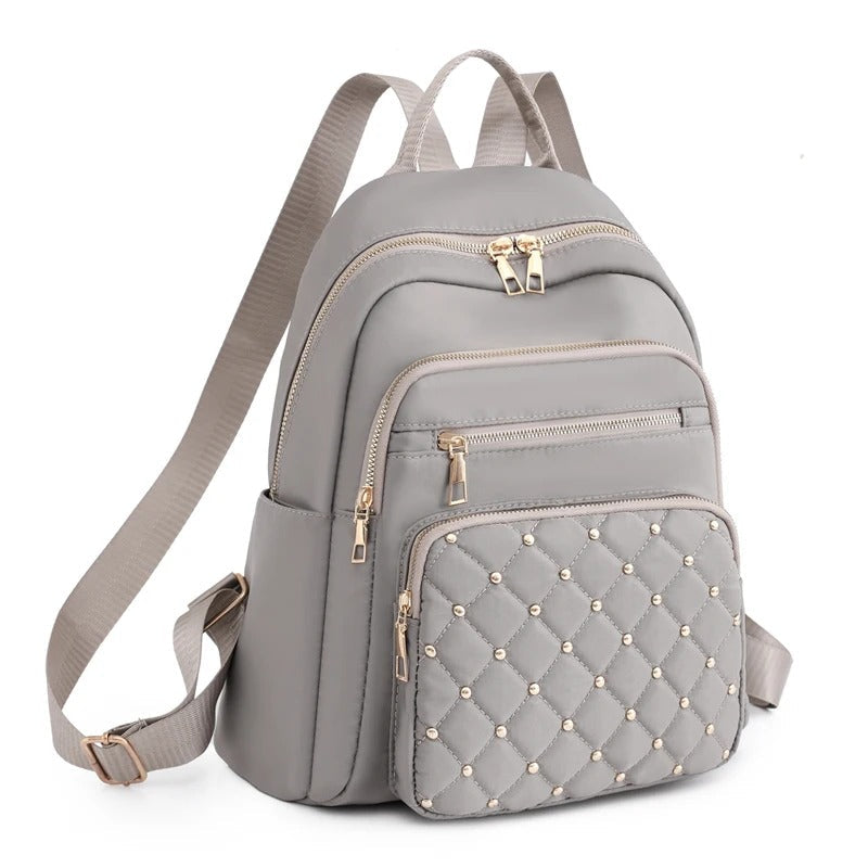 Leichter, wasserabweisender Nylon-Rucksack für Damen für Reisen und Schule