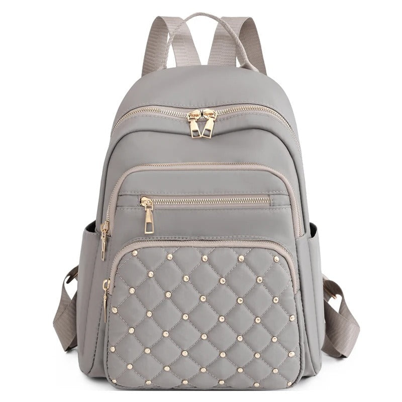 Leichter, wasserabweisender Nylon-Rucksack für Damen für Reisen und Schule