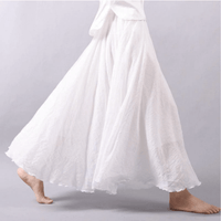 Leinen-Maxirock im Boho-Stil