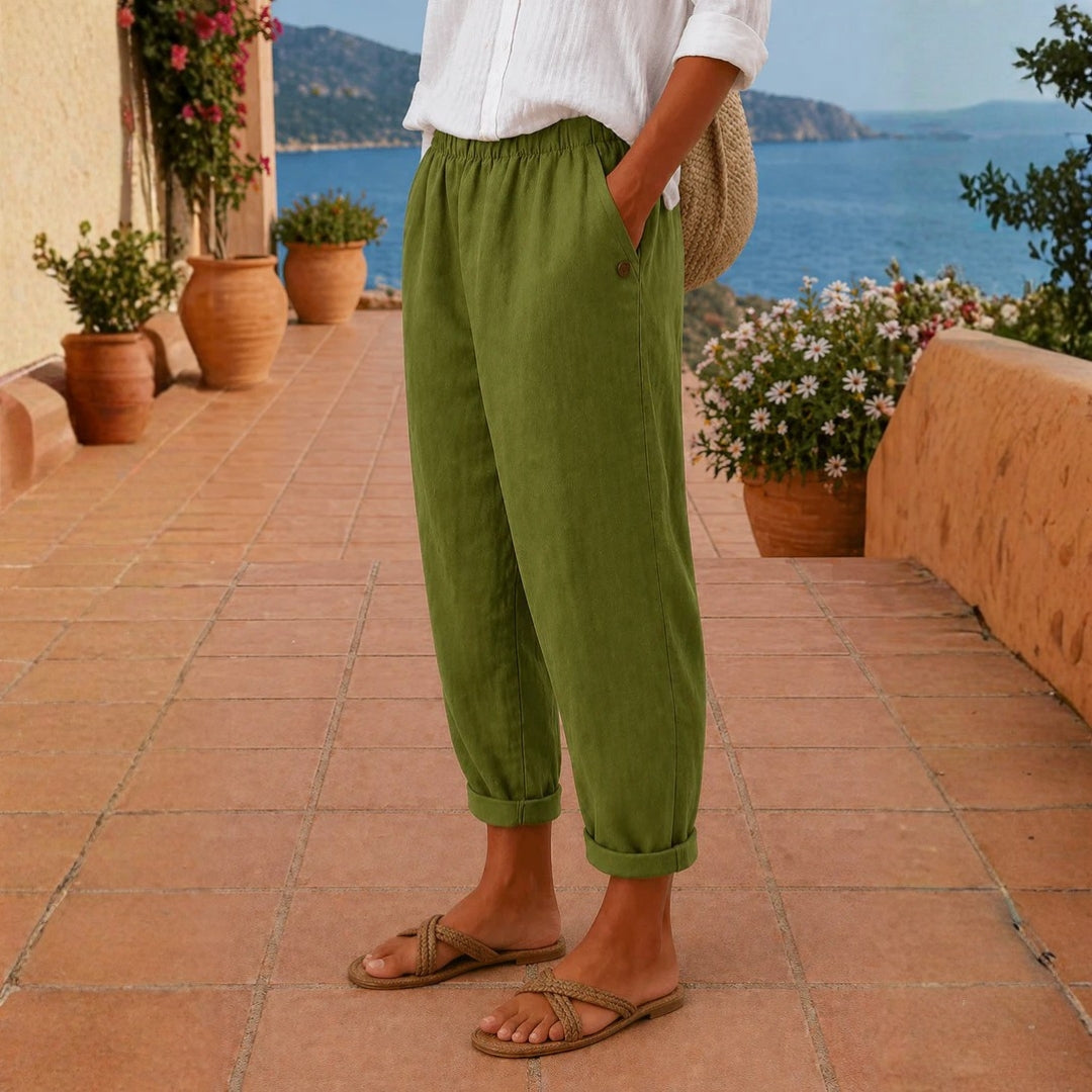 Leinenhose - Luftige, locker sitzende Damenhose
