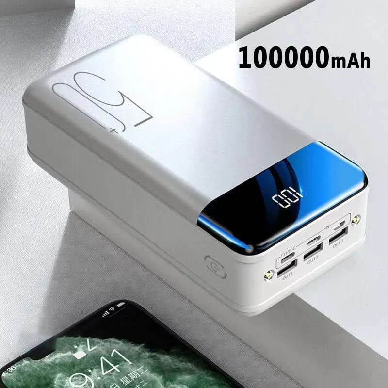 Leistungsstarke 100.000-mAh-Powerbank für schnelles Laden