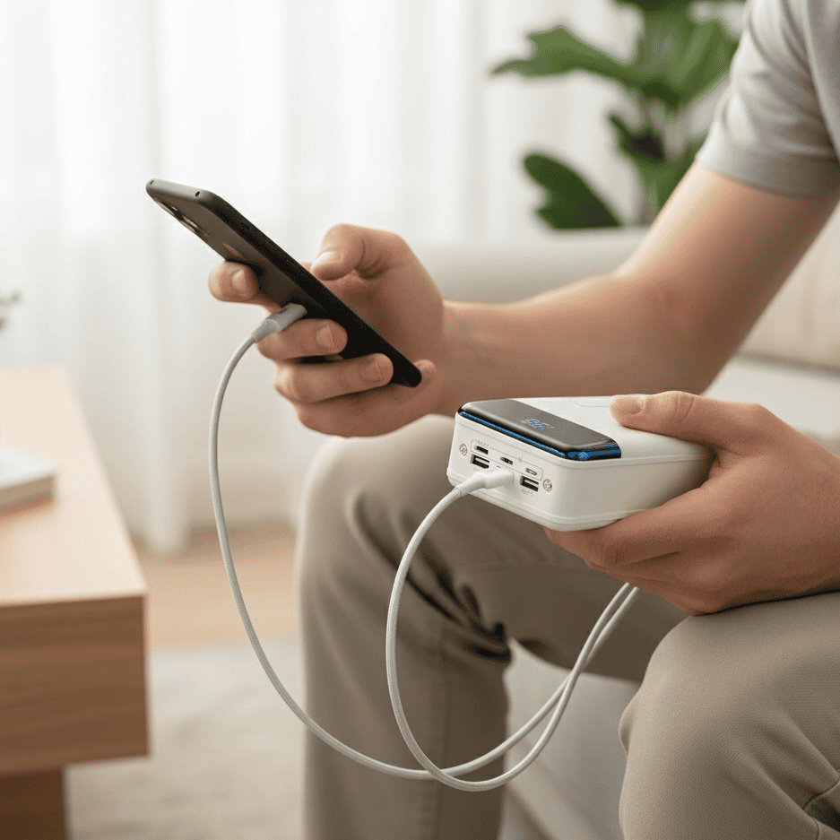 Leistungsstarke 100.000-mAh-Powerbank für schnelles Laden