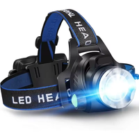 Leistungsstarke wasserdichte LED-Stirnlampe mit Zoom und aufladbarem Akku für Outdoor-Aktivitäten