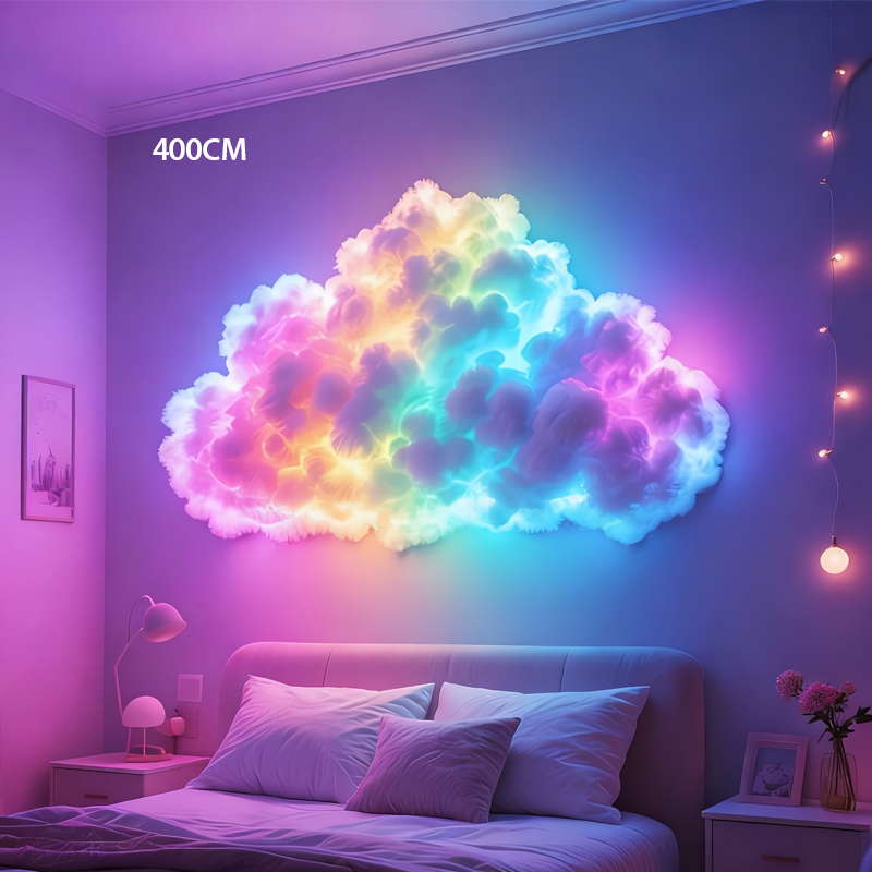 Leuchtende Wolken-Tischlampe