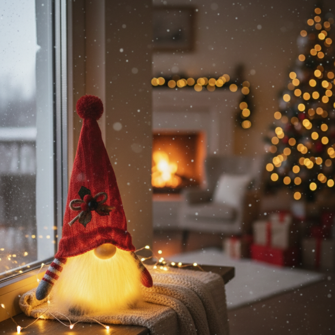 Leuchtender Weihnachtswichtel