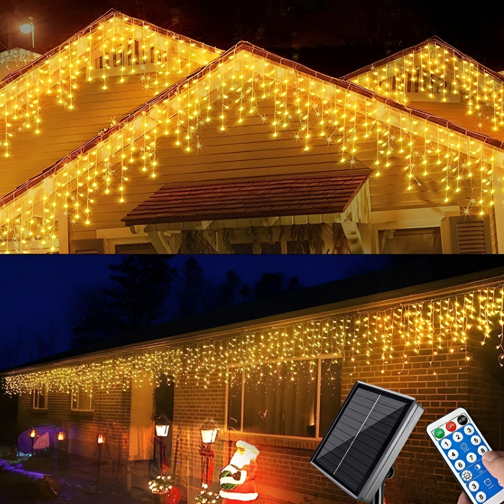 Lichtervorhang für den Außenbereich (ohne Stecker)