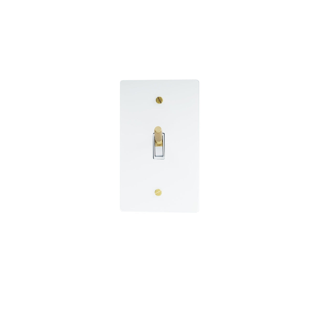 Lichtschalter aus Messing (1-fach)