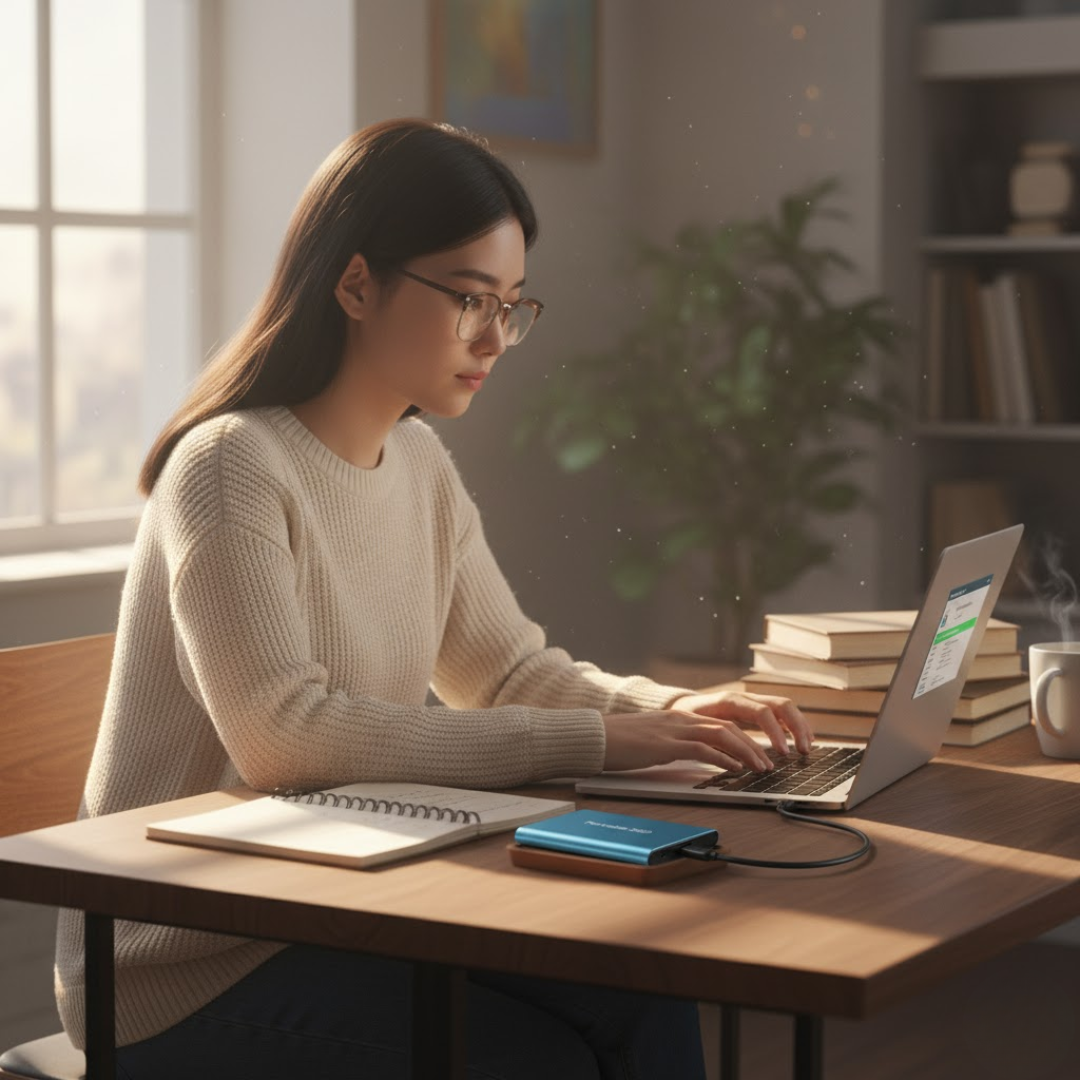 Lichtschnelle und zuverlässige externe SSD