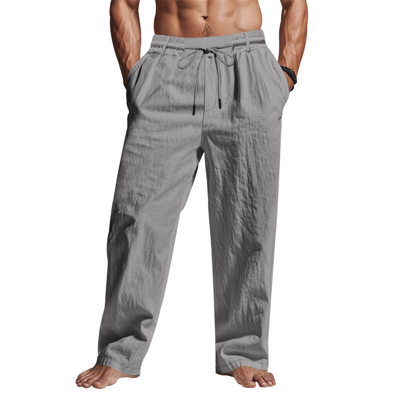Locker geschnittene Herrenhose mit Kordelzug