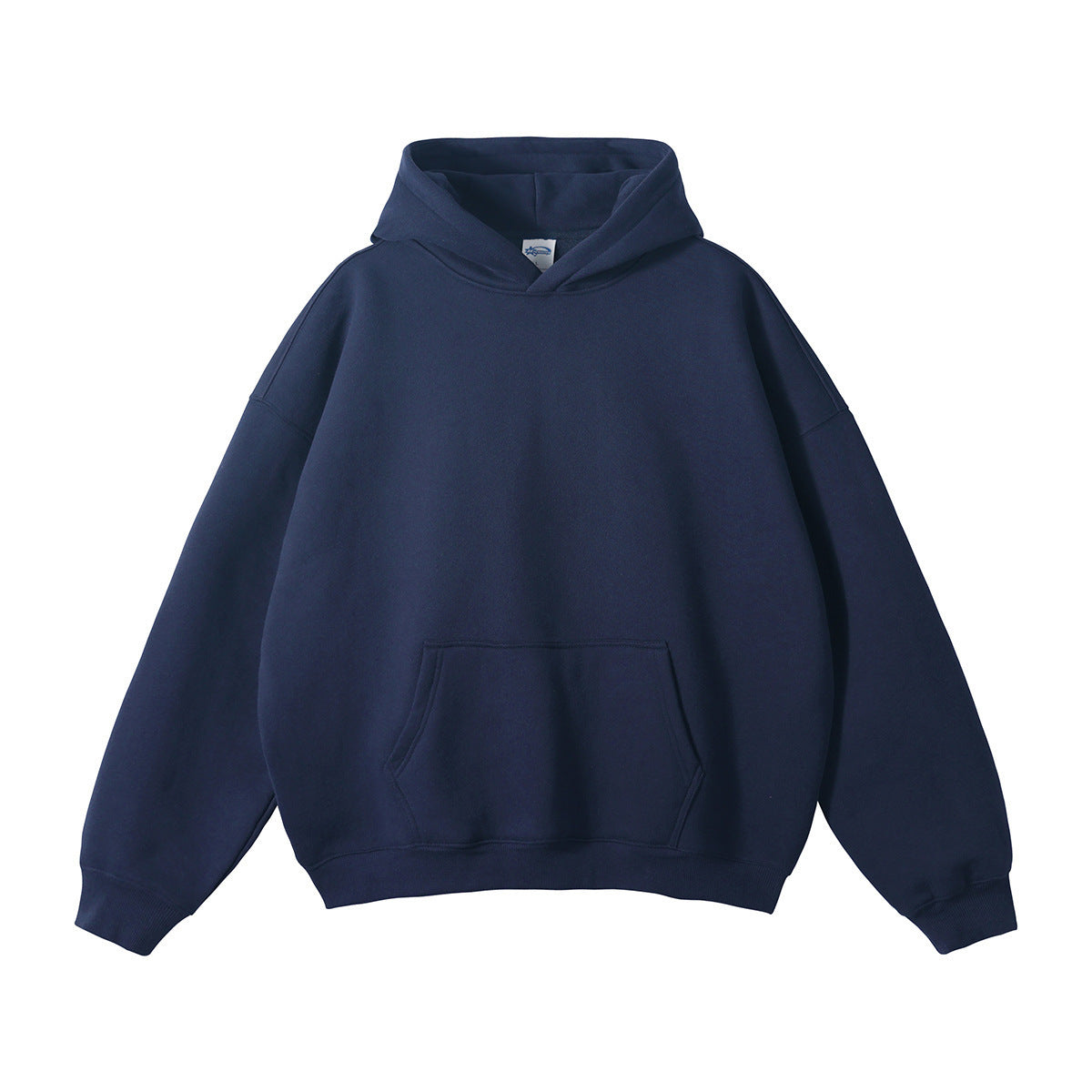 Locker geschnittener Unisex-Hoodie aus Bio-Baumwolle mit Kängurutasche