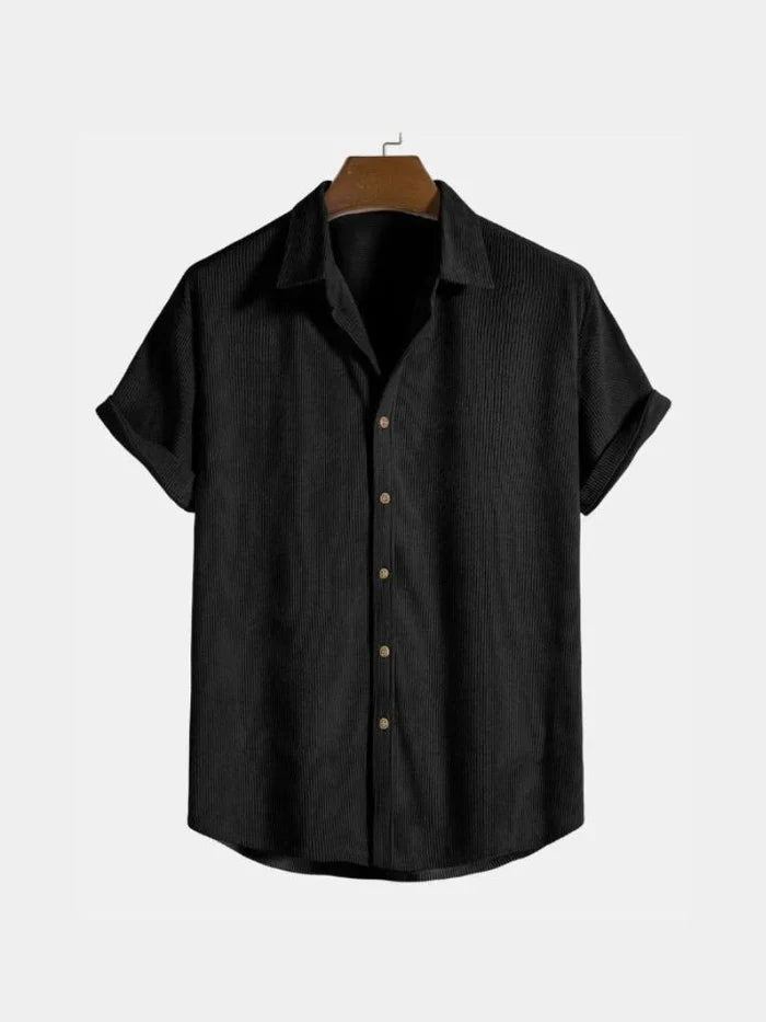 Locker geschnittenes Herren-Button-down-Hemd