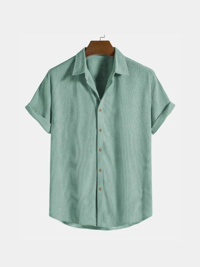 Locker geschnittenes Herren-Button-down-Hemd