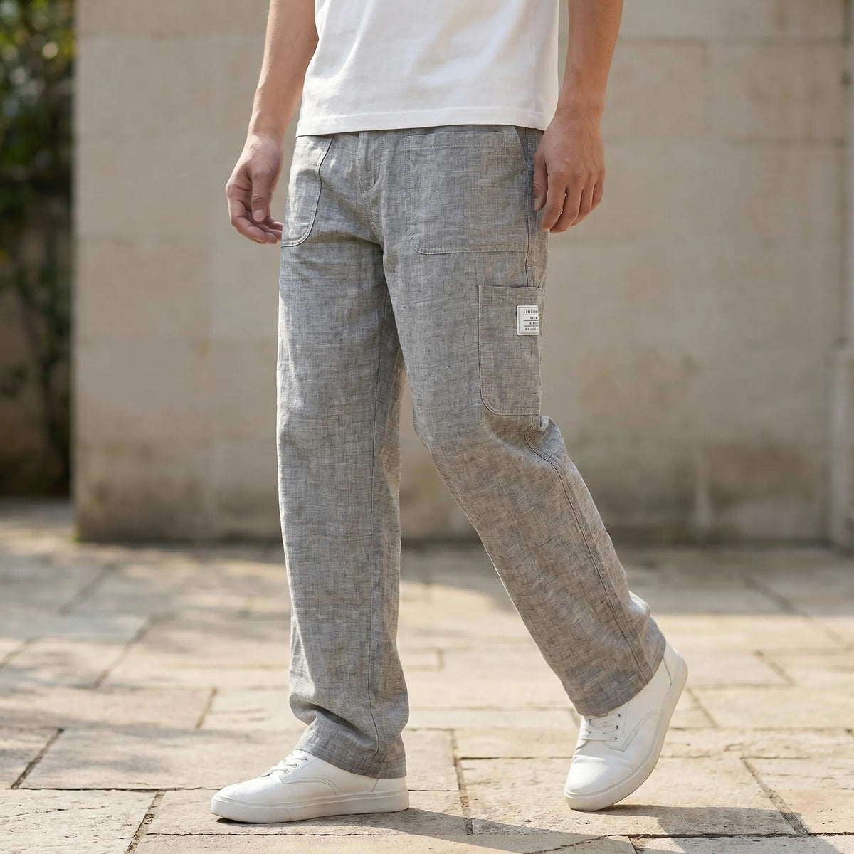Lockere Herren-Freizeithose mit geradem Bein für ultimativen Tragekomfort