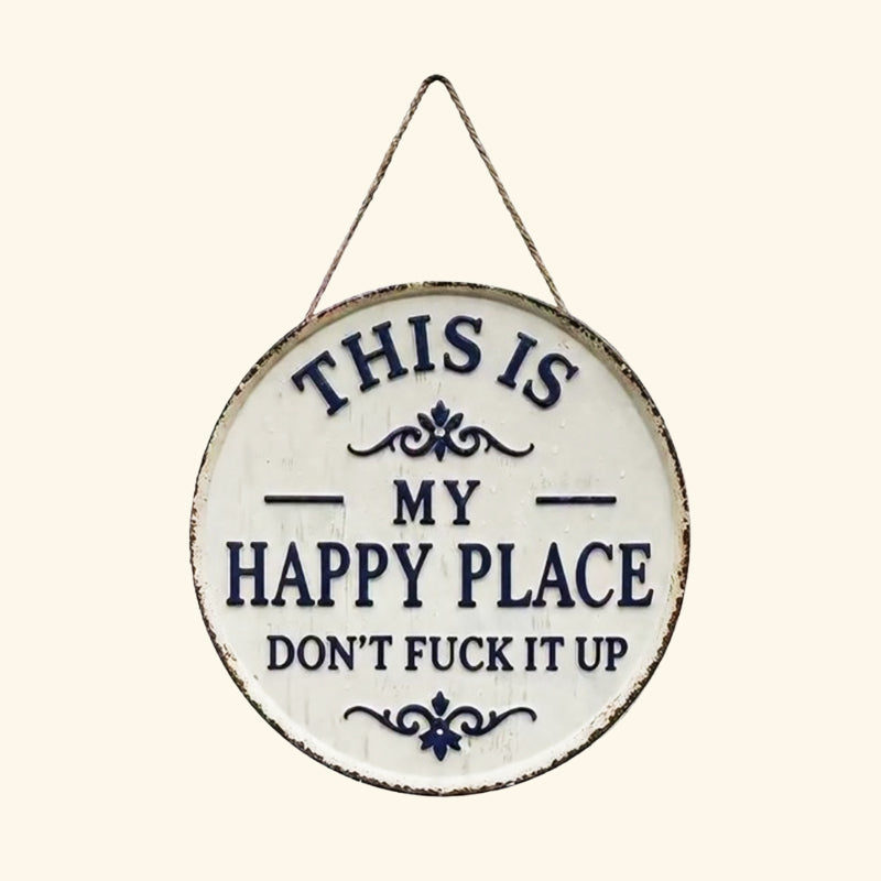 Lustiges Garten- und Türschild