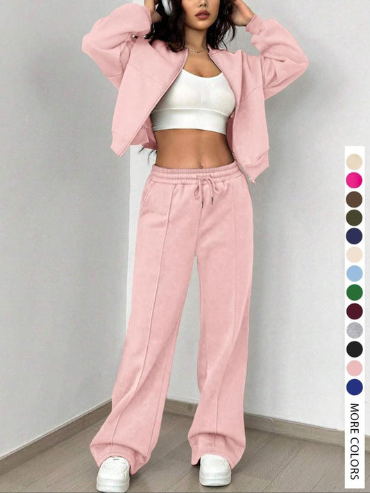 Luxe-Fleece-Loungewear-Set für Damen