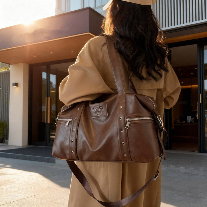 Luxuriöse Reisetasche aus Kunstleder