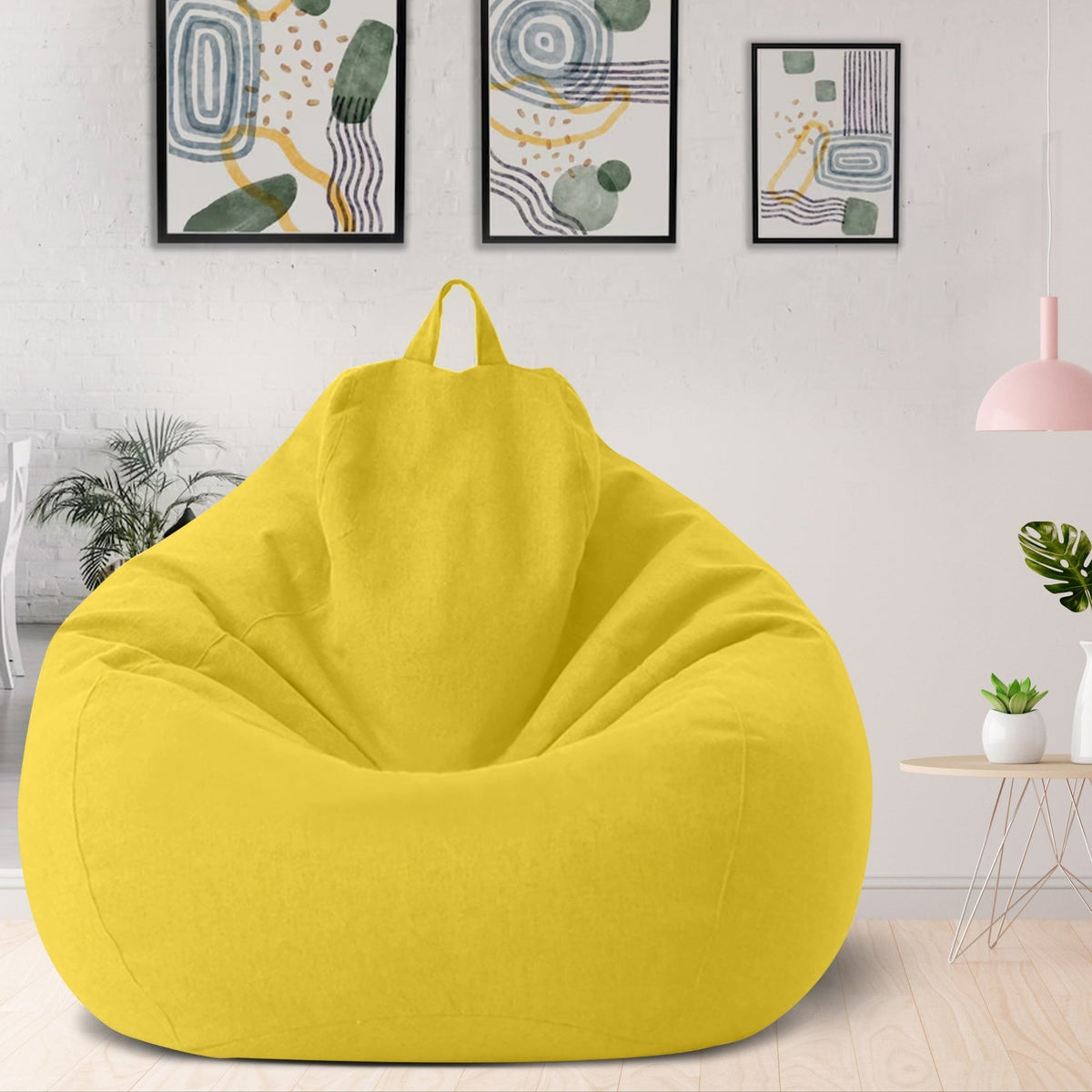 Luxuriöser Leinen-Sitzsack – ergonomisches & stilvolles Komfortmöbel
