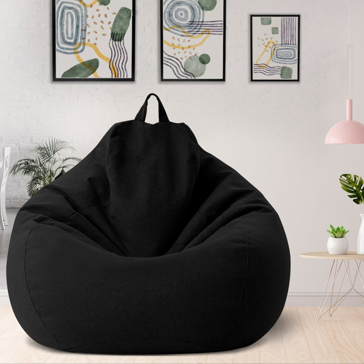 Luxuriöser Leinen-Sitzsack – ergonomisches & stilvolles Komfortmöbel