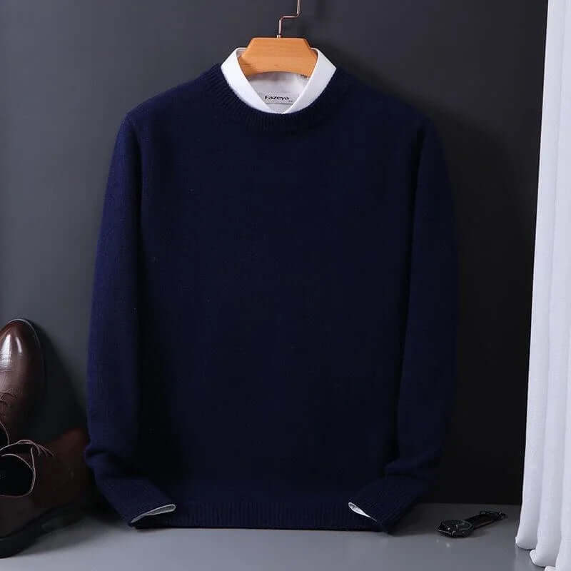 Luxuriöser weicher Strickpullover für Herren
