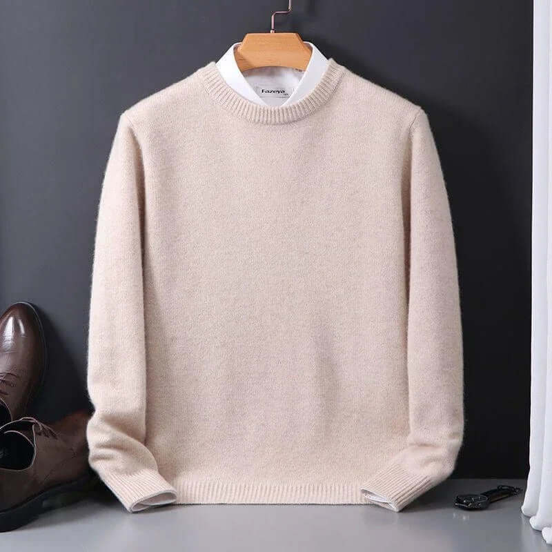 Luxuriöser weicher Strickpullover für Herren
