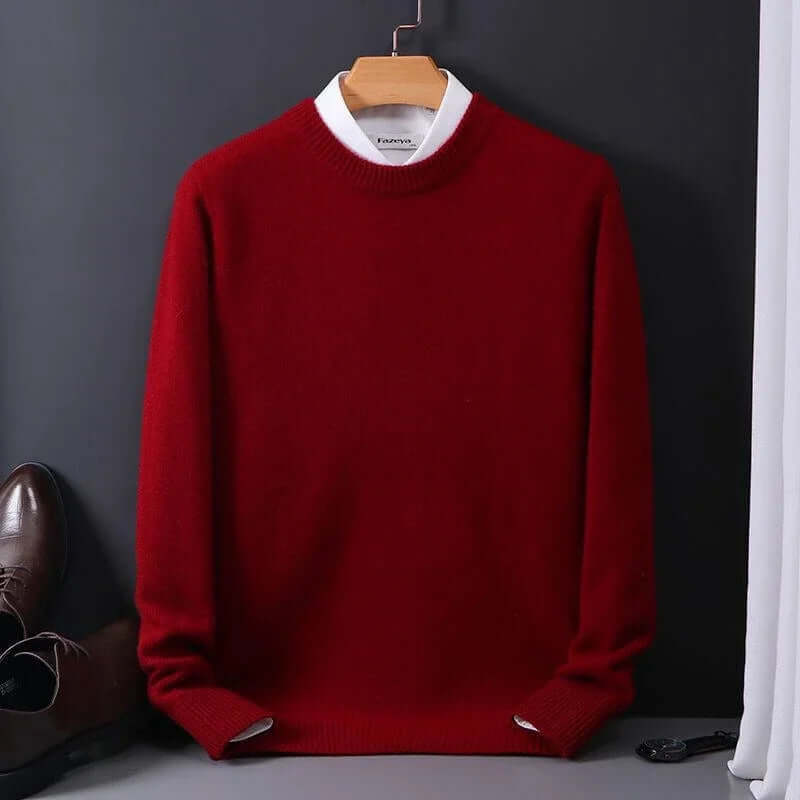 Luxuriöser weicher Strickpullover für Herren