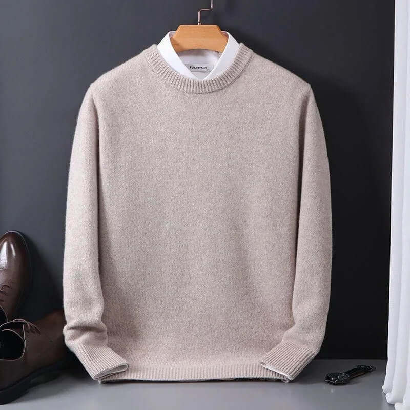 Luxuriöser weicher Strickpullover für Herren