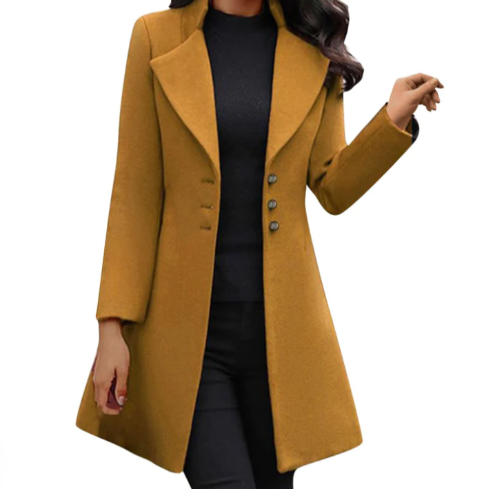 Luxuriöser Wollmantel aus Italien für Damen