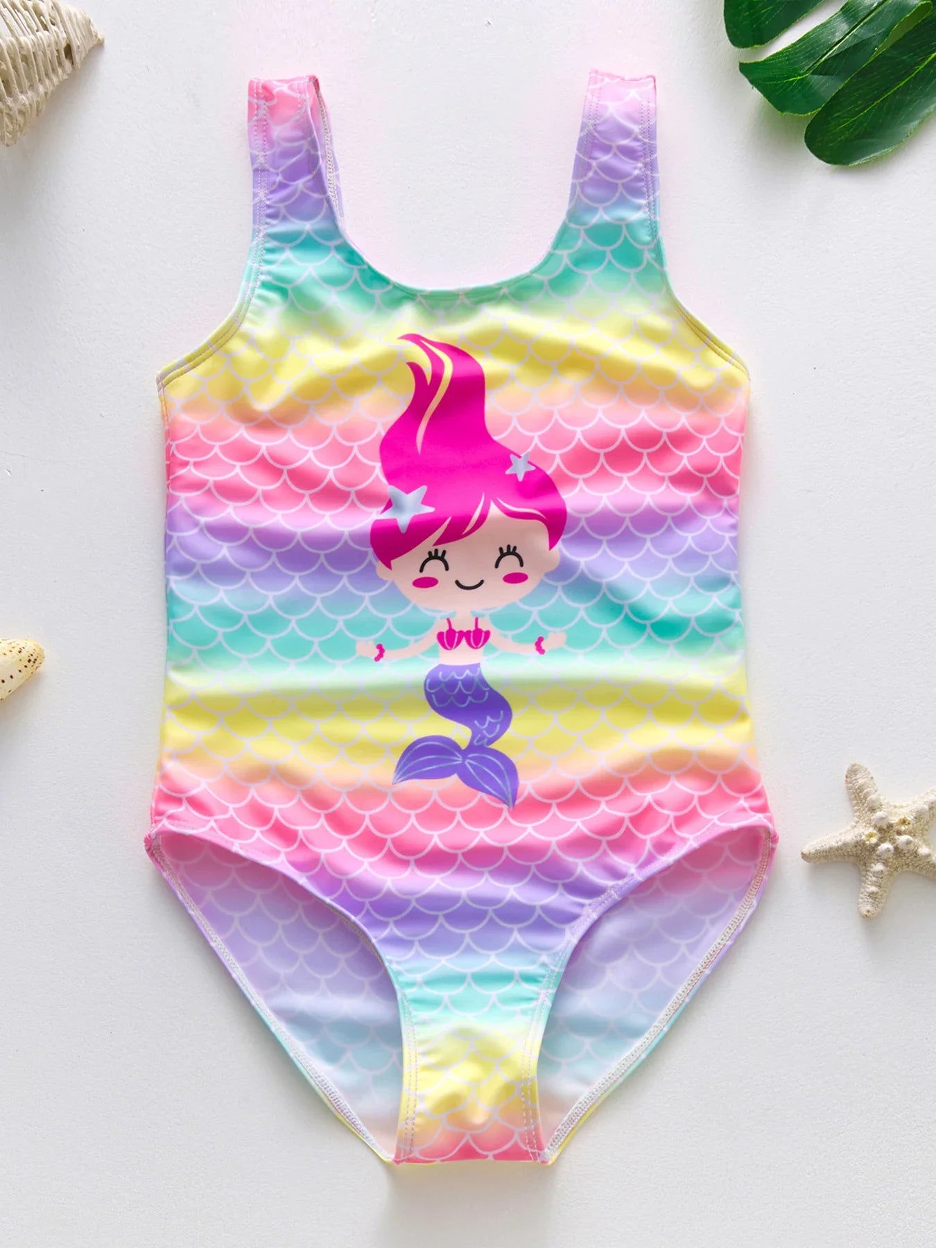 Mädchen-Badebekleidung mit Meerjungfrauen- und Einhorn-Motiven – Perfekt für Kinder von 4–8 Jahren