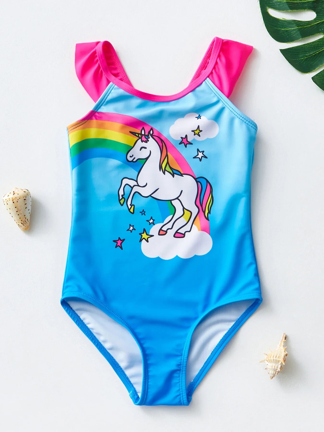 Mädchen-Badebekleidung mit Meerjungfrauen- und Einhorn-Motiven – Perfekt für Kinder von 4–8 Jahren