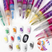 Magic Maniküre-Marker – 12-teiliges Nailart-Set für Frauen