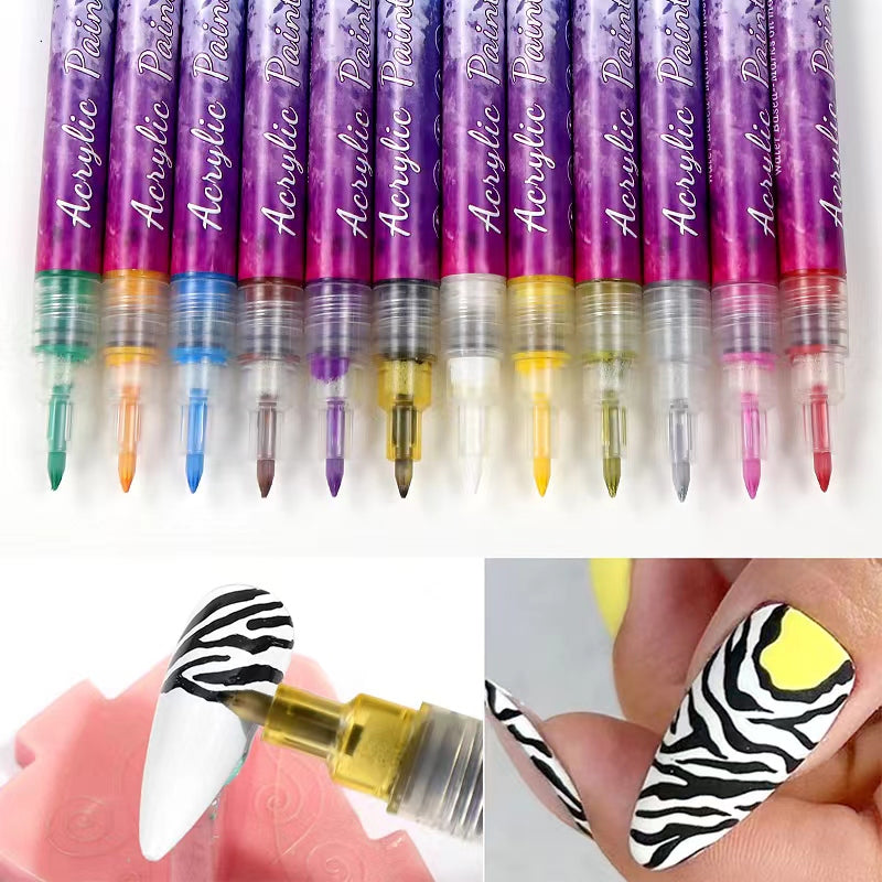 Magic Maniküre-Marker – 12-teiliges Nailart-Set für Frauen