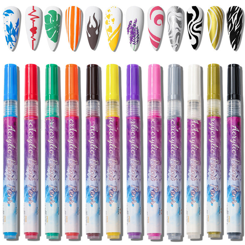 Magic Maniküre-Marker – 12-teiliges Nailart-Set für Frauen