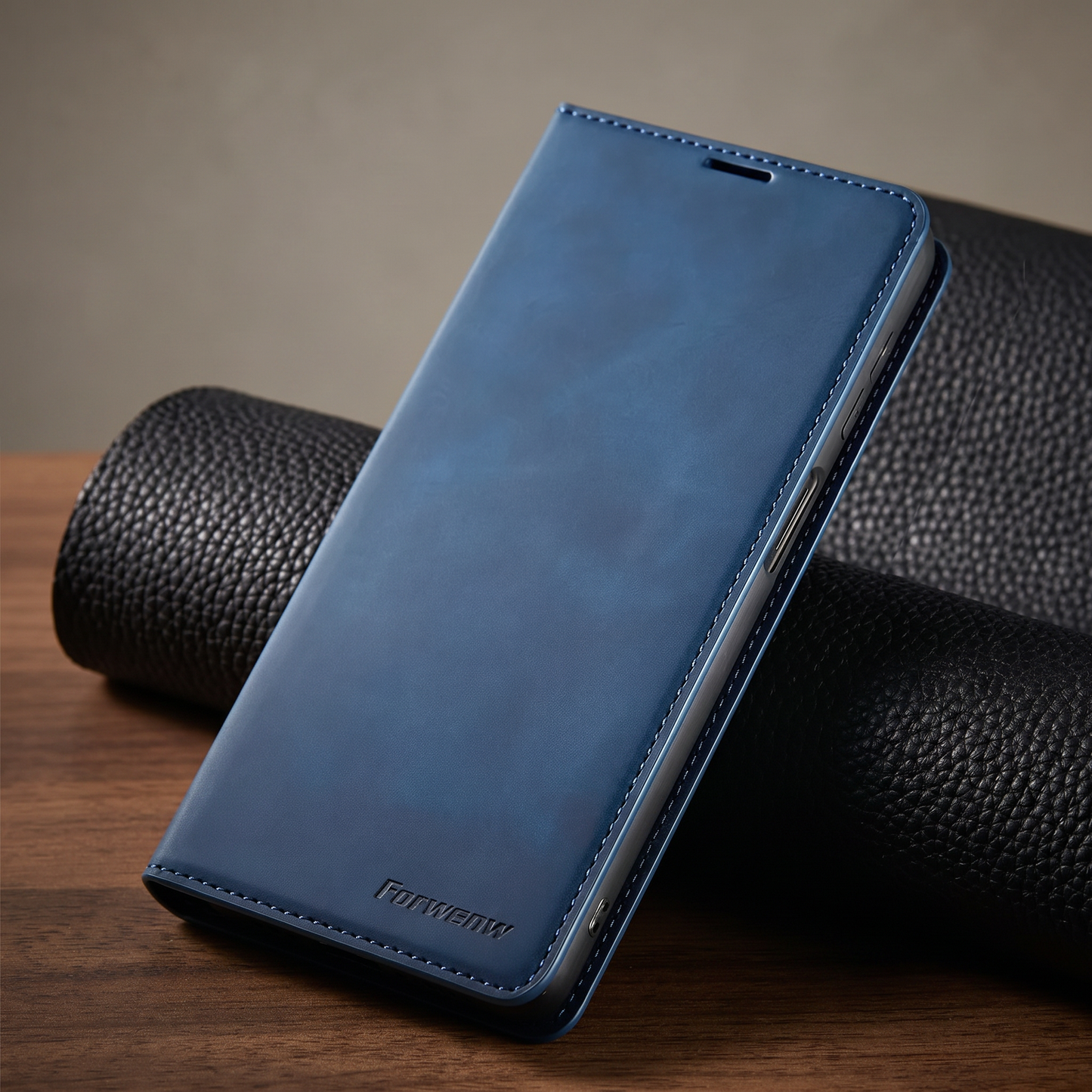 Magnetische Lederhülle für Smartphones im stilvollen Design | Langlebiger Schutz und sicherer Verschluss