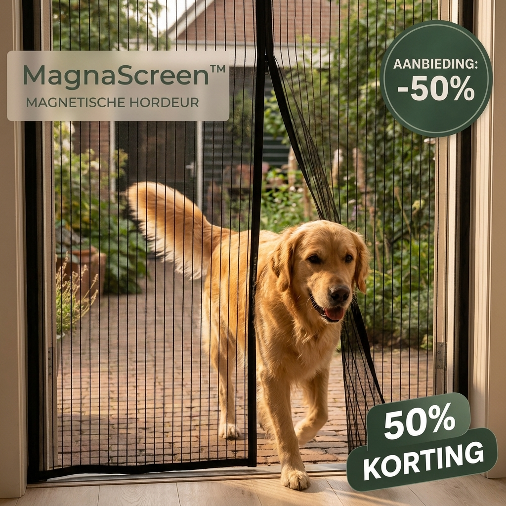 Magnetischer Fliegengitter-Türvorhang — Selbstschließend, in 5 Minuten aufgehängt, hundefreundlich